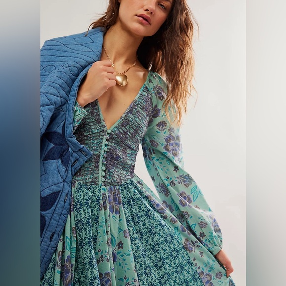 NWOT A New Way Maxi Dress Free People - Picture 3 of 9